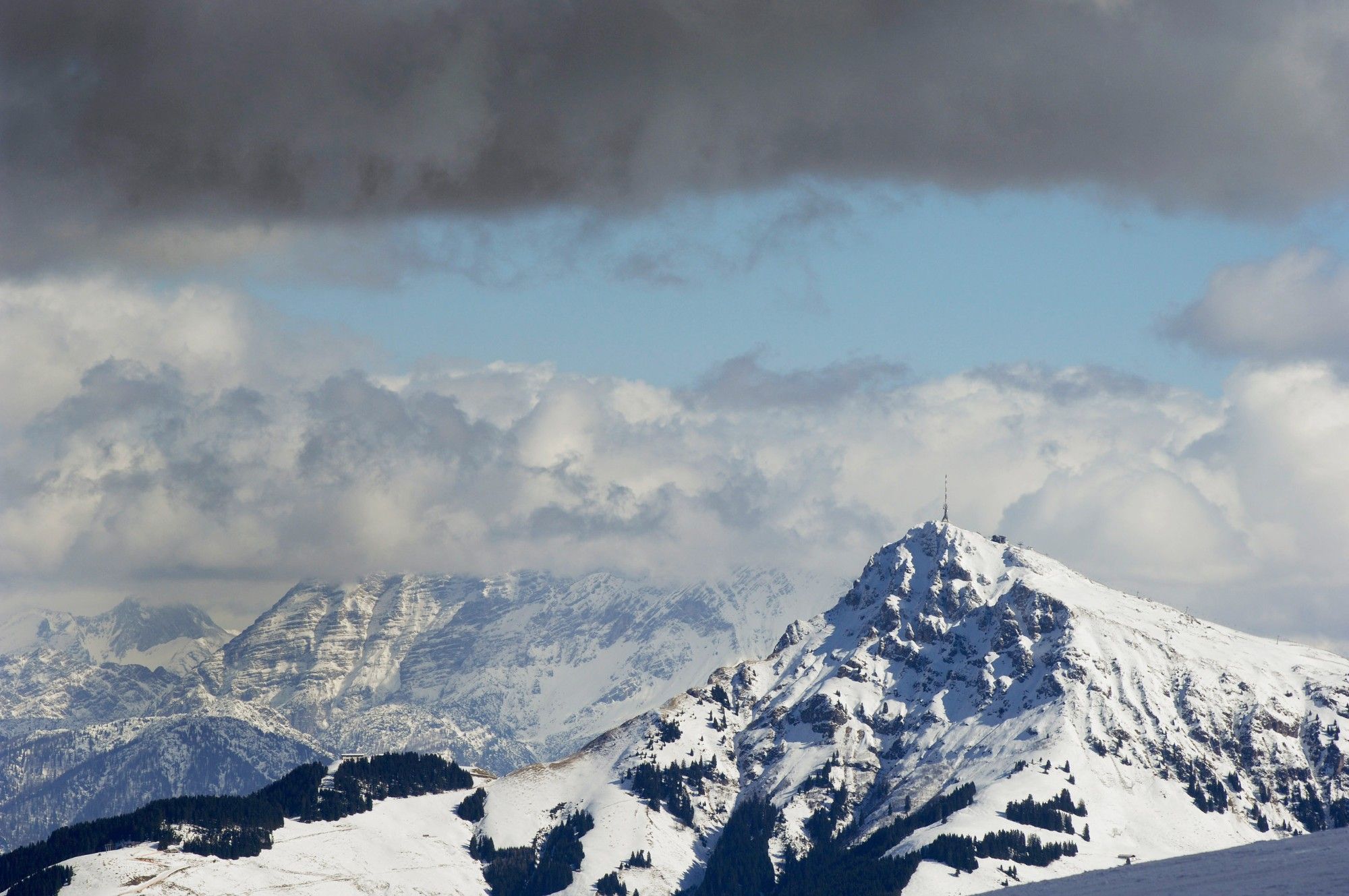 De Kitzbüheler Horn in de winter